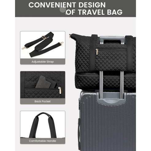 Σετ Σάκος ταξιδιού νεσεσέρ τσάντα 40 L Lovevook UB3012 black 4