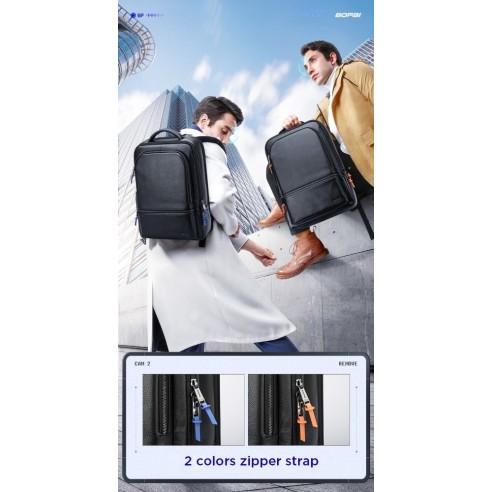 Δερμάτινο Σακίδιο πλάτης 24L Laptop 15,6” Bopai 61-70111 μαύρο 5
