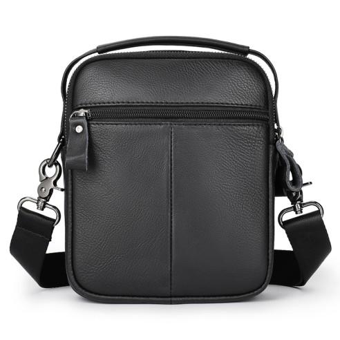 Δερμάτινο τσαντάκι ώμου Cardinal 6093 black 3
