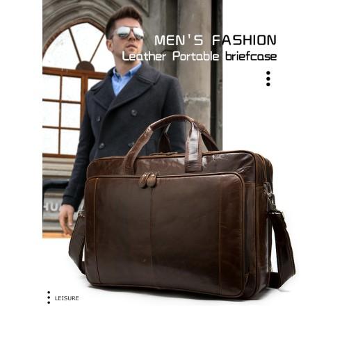 Δερμάτινος χαρτοφύλακας Cardinal 9205 coffee 2