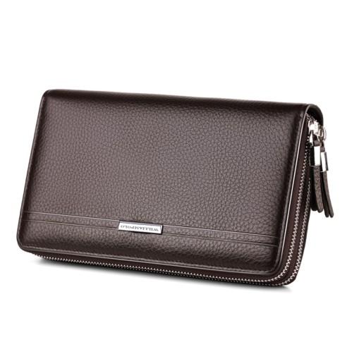 Δερμάτινο Ανδρικό πορτοφόλι William Polo 163(LARGE) brown 5