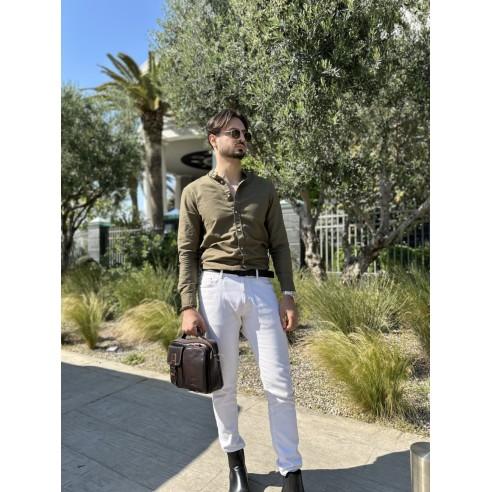Δερμάτινος χαρτοφύλακας Bull captain DJB 036 καφέ 2
