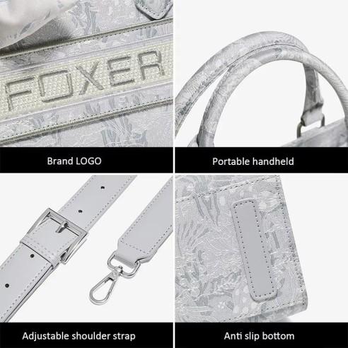 Γυναικεία Τσάντα Χειρός Foxer 9165028F ασημί 5