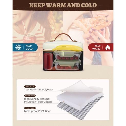 Lunch Bag Ισοθερμική τσάντα Lovevook UB3225 beige/black 4