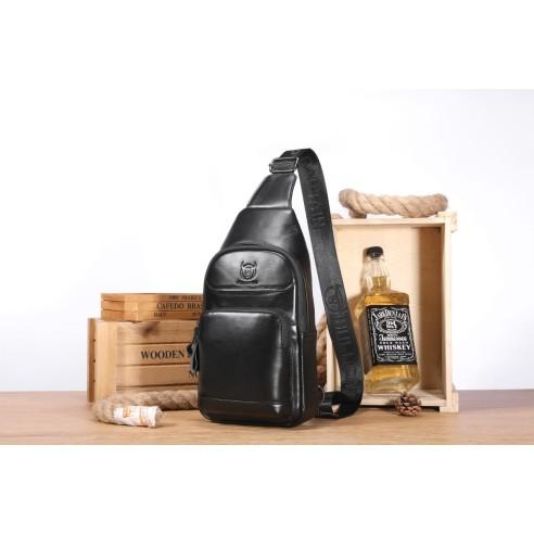 Δερμάτινο τσαντάκι body Bull Captain XB097 μαύρο 2