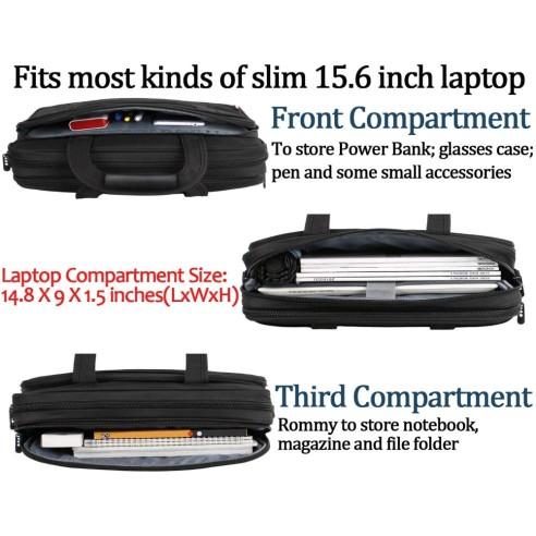 Υφασμάτινος Χαρτοφύλακας Matein 15,6' laptop 12L 1106 μαύρο 5