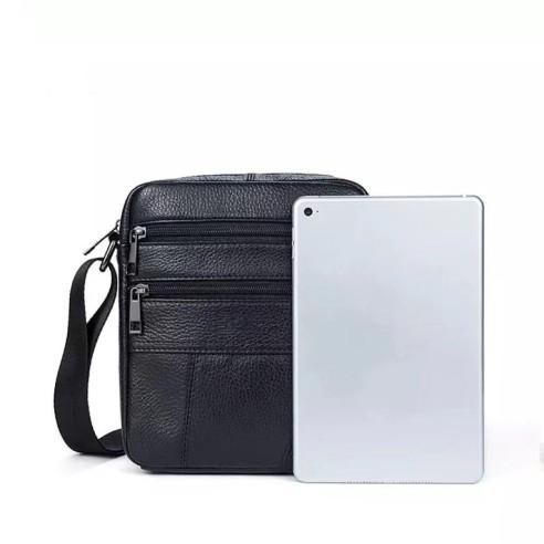 Δερμάτινο τσαντάκι ώμου Cardinal 7705 black 4