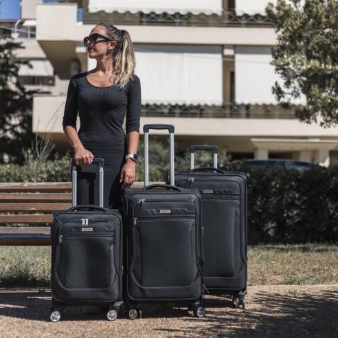 Βαλίτσες trolley (σετ 3 τεμαχίων) Cardinal 3300 μαύρη 2