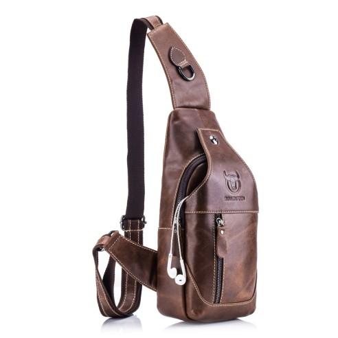 Δερμάτινο τσαντάκι crossbody Bull Captain XB 019 καφέ 4