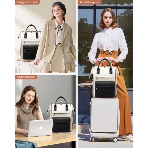 Γυναικείο Σακίδιο με USB Lovevook 15,6'' MB2146 beige/black 4