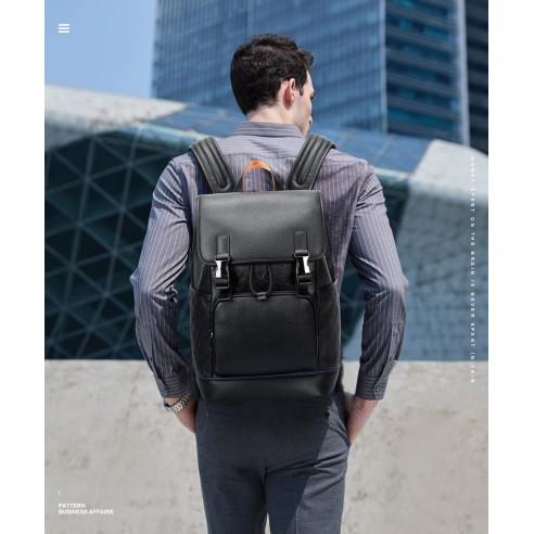 Σακίδιο πλάτης Δερμάτινο 20L Laptop 15,6” Bopai 61-128811 μαύρο 3