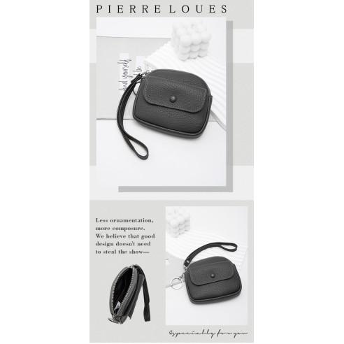 Mini Πορτοφόλι Χειρός Pierre Loues PL967-16-A01 μαύρο 4