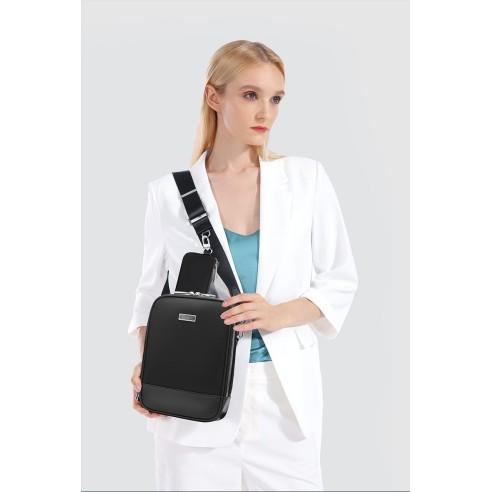Τσαντάκι ώμου χιαστί Premium Collection Bange QD751 μαύρο 4
