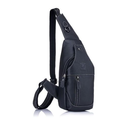 Δερμάτινο τσαντάκι crossbody Bull Captain XB 019 μαύρο 3