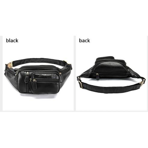 Δερμάτινο τσαντάκι μέσης Cardinal 8336 black 2