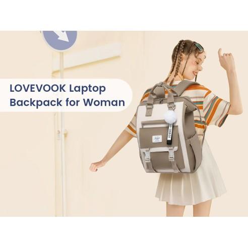 Γυναικείο Σακίδιο Επαγγελματικό Lovevook 15,6'' MB2119 beige/khaki 2
