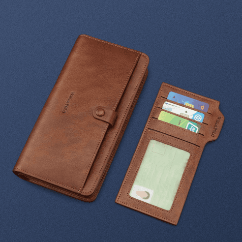 Δερμάτινο Ανδρικό πορτοφόλι William Polo 218163 Brown 4