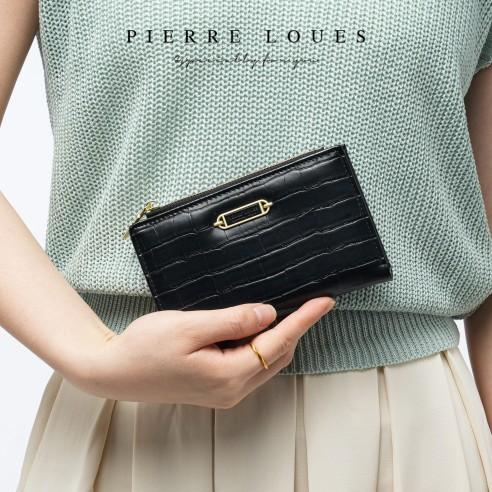 Γυναικείο Πορτοφόλι Κροκό Pierre Loues PL821-69 μαύρο 2