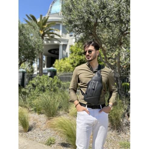 Δερμάτινο τσαντάκι body Bull Captain XB 126 μαύρο 3