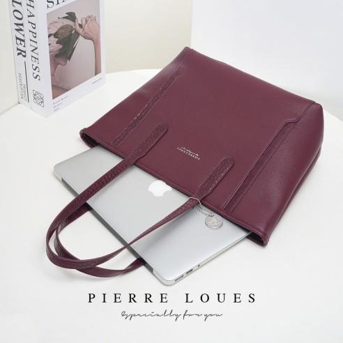 Γυναικεία Τσάντα Ώμου Shopper Pierre Loues PL914-105 μπορντό 5