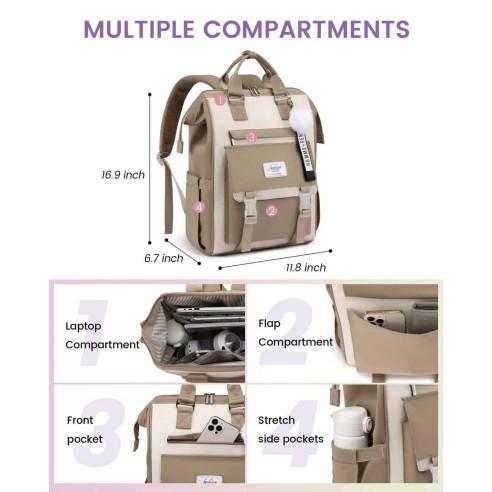 Γυναικείο Σακίδιο Επαγγελματικό Lovevook 15,6'' MB2119 beige/khaki 3