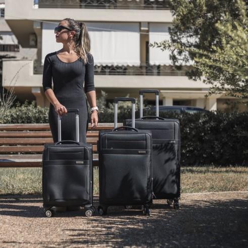 Βαλίτσες trolley (σετ 3 τεμαχίων) Cardinal 3400 μαύρη 2