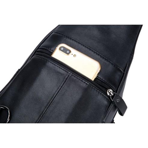 Δερμάτινο τσαντάκι body Bull Captain XB 129 μαύρο 5