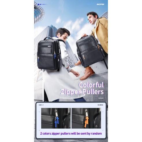 Δερμάτινο Σακίδιο πλάτης Αντικλεπτικό 30L Laptop 17,3” Bopai 61-121961 μαύρο 4