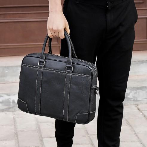 Δερμάτινος χαρτοφύλακας Cardinal 9879(big) black 4