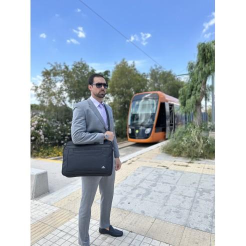 Υφασμάτινος Χαρτοφύλακας Matein 17'' laptop 21L 1172 μαύρο 3