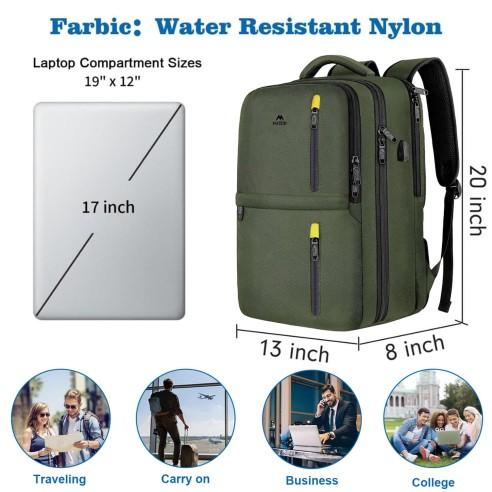 Σακίδιο πλάτης 40L Ταξιδιου 17” Matein 1197 χακί 4