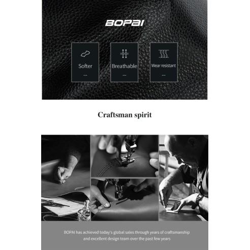Δερμάτινο τσαντάκι crossbody Bopai 11-122901 μαύρο 5