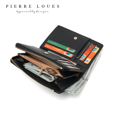 Γυναικείο Πορτοφόλι Saffiano Pierre Loues PL828-72 μαύρο 3