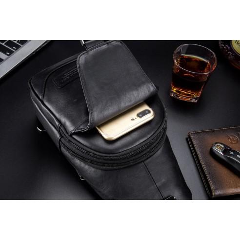 Δερμάτινο τσαντάκι body Bull Captain XB 095 μαύρο 5