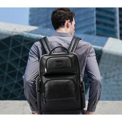 Δερμάτινο Σακίδιο πλάτης 25L Laptop 15,6” Bopai 61-129171 μαύρο 2