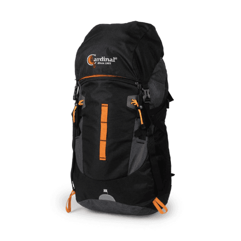 Σακίδιο πεζοπορίας αδιάβροχο Ταξιδιού Cardinal 50L 790 μαύρο