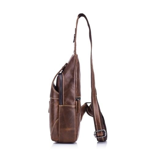 Δερμάτινο τσαντάκι crossbody Bull Captain XB 019 καφέ 5