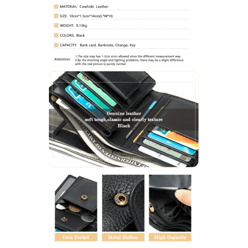 Δερμάτινο πορτοφόλι Cardinal 8610 black 3