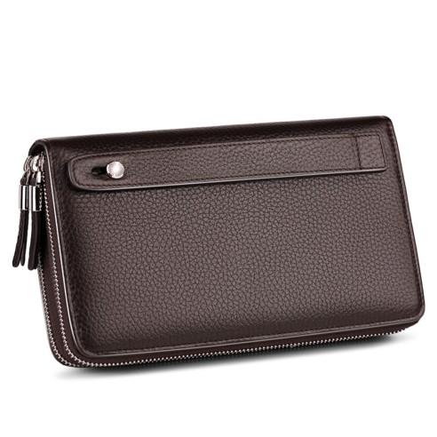 Δερμάτινο Ανδρικό πορτοφόλι William Polo 163(LARGE) brown 2