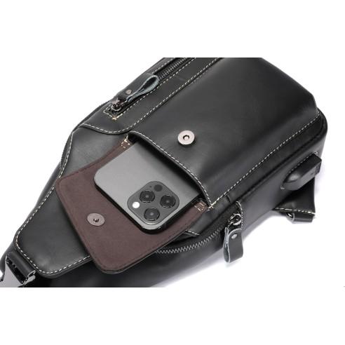 Δερμάτινο τσαντάκι body Bull Captain XB 128 μαύρο 4