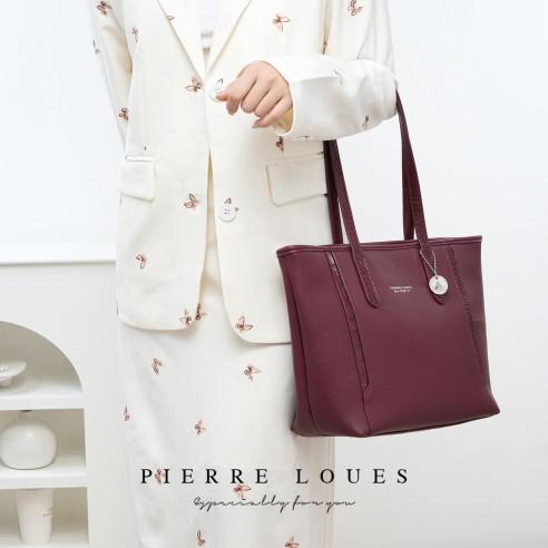 Γυναικεία Τσάντα Ώμου Shopper Pierre Loues PL914-105 μπορντό 3