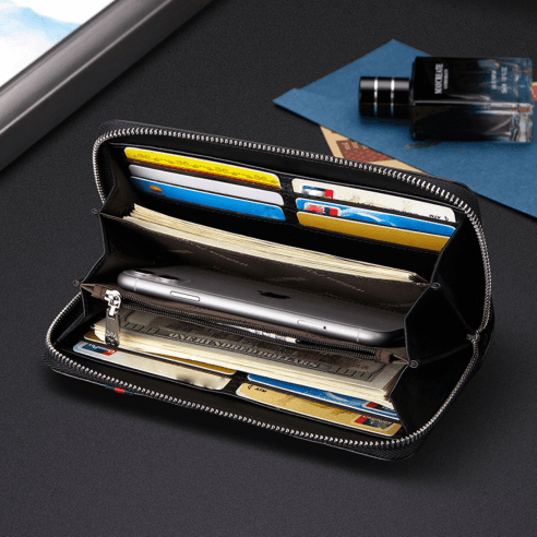 Δερμάτινο Ανδρικό πορτοφόλι William Polo 201507 black 4