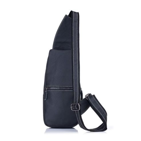 Δερμάτινο τσαντάκι crossbody Bull Captain XB 019 μαύρο 4