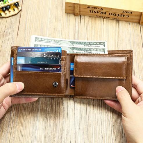 Δερμάτινο πορτοφόλι Cardinal 1166 coffee 2