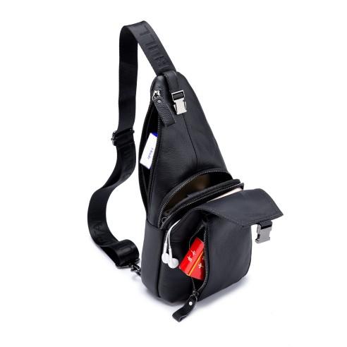 Δερμάτινο τσαντάκι body Bull Captain XB 086 μαύρο 5