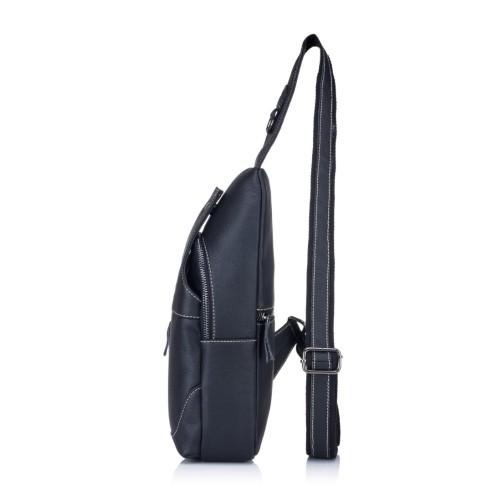 Δερμάτινο τσαντάκι crossbody Bull Captain XB 019 μαύρο 5