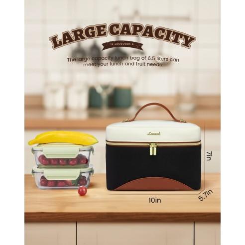 Lunch Bag Ισοθερμική τσάντα Lovevook UB3225 beige/black 3