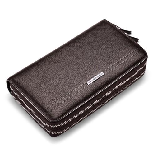 Δερμάτινο Ανδρικό πορτοφόλι William Polo 163(LARGE) brown 3