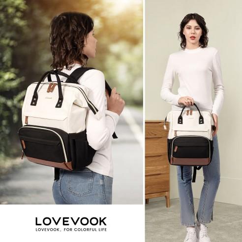 Γυναικείο Σακίδιο Φορητού Υπολογιστή Lovevook 15,6'' MB2046 beige/black/brown 3