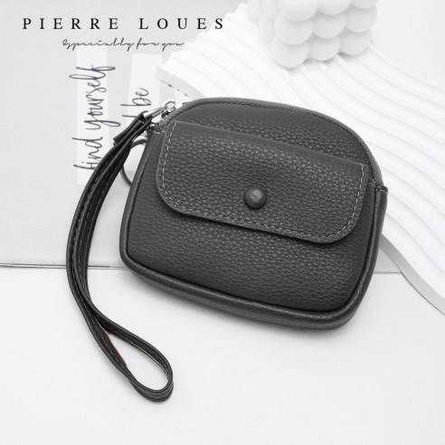 Mini Πορτοφόλι Χειρός Pierre Loues PL967-16-A01 μαύρο 2